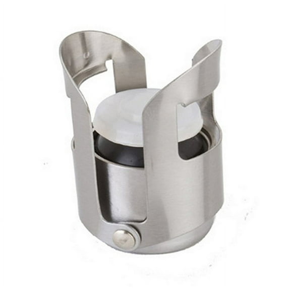Stainless Steel Champagne Stopper | Sparkling Wine Bottle Plug Sealer | Secure Leakproof Closure | Fits Most Standard Bottles | Durable Metal Construction | Easy to Use | 1 Pack | 5.4 x 3.3 cm