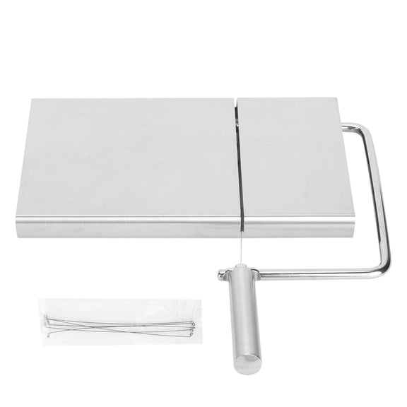 Stainless Steel Cheese Cutter with Wire, Multi-Purpose Kitchen Slicer for Soft Foods