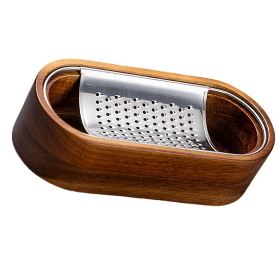 Stainless Steel Cheese Grater with Removable Wooden Storage Box Carrot Shredding Tool Mupltipurpose Food Shredders