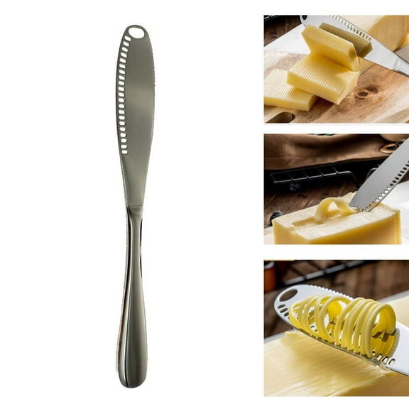 Stainless Steel Cheese Spreaders Cheese Knife Basics Dinner Knives with Round Edge Butter Spreader Knife