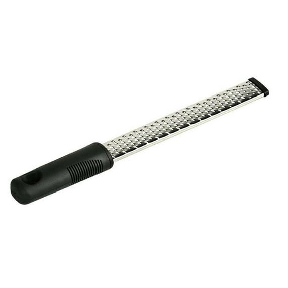 Stainless Steel Cheese & Lemon Zester, 12-Inch Long Planer Grater with Ergonomic Handle for Chocolate Ginger Vegetables, Fine Blade Kitchen Tool for Pasta Salad Garnish, Dishwasher-Safe , 1X Grater