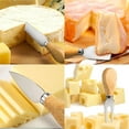 thumbnail image 1 of Stainless Steel Cheese Set with Rubber Wood Handle,Includes Cheese Fork and Cheese Slicer,Kitchen Tool for Butter,Charcuterie,and Cheese Serving,Easy Grip,Shovel,1 Knife, 1 of 6