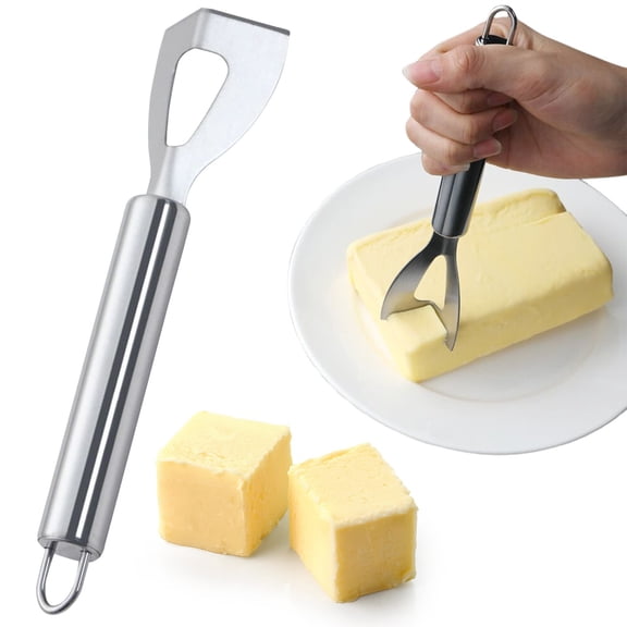Stainless Steel Cheese Slicer and Butter Spreader Set Ergonomic Design Easy to Use Kitchen Tools for Charcuterie Boards and Baking