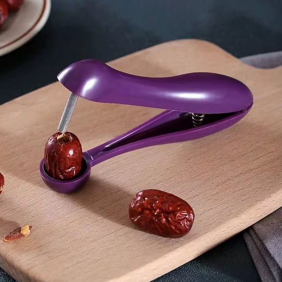 Stainless Steel Cherry Corer Fruit Pitter Remover Olive Stone Tool Kitchen Gadget for Easy Fruit Prep