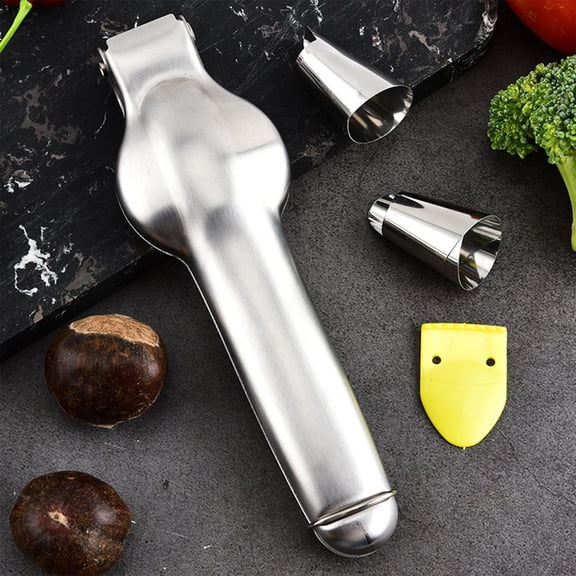 Stainless Steel Chestnut Cutter Tool Chestnut Opener with Serrated Blade for Cross Shaped Shelling Kitchen Nut Cracker for Walnuts Almonds Pecans Easy to Use Household Nut Opener