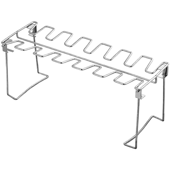 Stainless Steel Chicken Drumstick Rack, 10-Grid Roasting Holder, U-Shaped, Securely Holds 10 Drumsticks, Multi-Grid Barbecue Rack for Even Cooking, Roaster Stand for Grill Smoker Oven