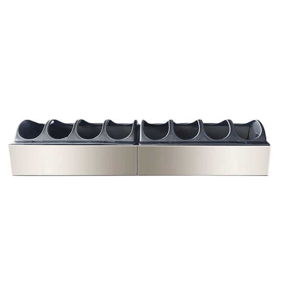 Stainless Steel Chicken Feeder With Detachable Lid Spill Prevention Design Low Maintenance For Backyard Flocks