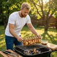 thumbnail image 1 of Stainless Steel Chicken Wing Leg Grill Rack,Easy to Use 12 Slots Chicken Wing Rack Chicken Drumstick Rack for Smoker Grill or Oven, 1 of 6