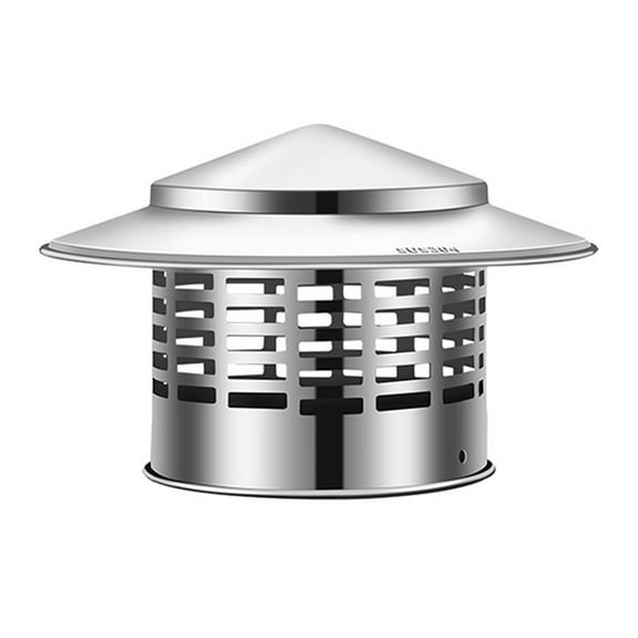 Stainless Steel Chimney Cover with Screen Stove Pipe Chimney Caps Rustproof Rain Caps Fireplaces Exhaust Caps Enduring