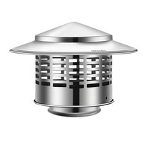 Stainless Steel Chimney Cover with Screen Stove Pipe Chimney Caps Rustproof Rain Caps Fireplaces Exhaust Caps Enduring