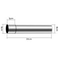 thumbnail image 1 of Stainless Steel Chimney Flue Liner Stoves Pipe 7/8/9/10Cm Gas Water Heater Exhaust Pipe Chimney Pipes 20Cm 30Cm 50Cm, 1 of 5