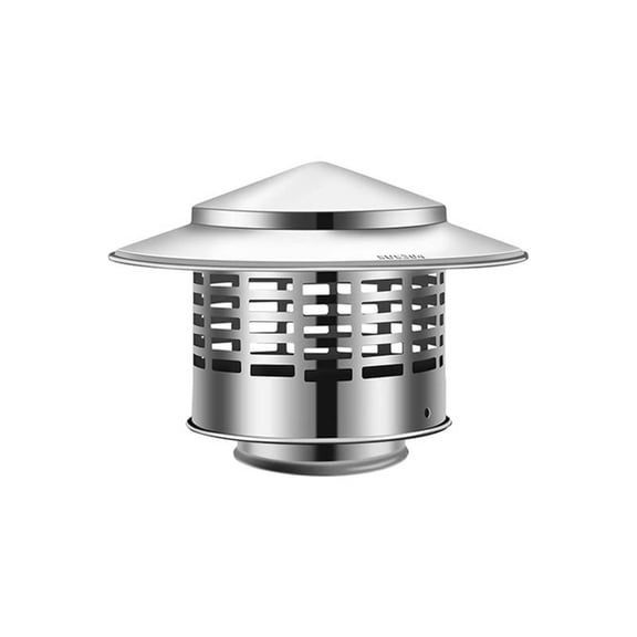 Stainless Steel Chimney Vent Cover Roof Rain Cap Chimney Topper with Screen Protector