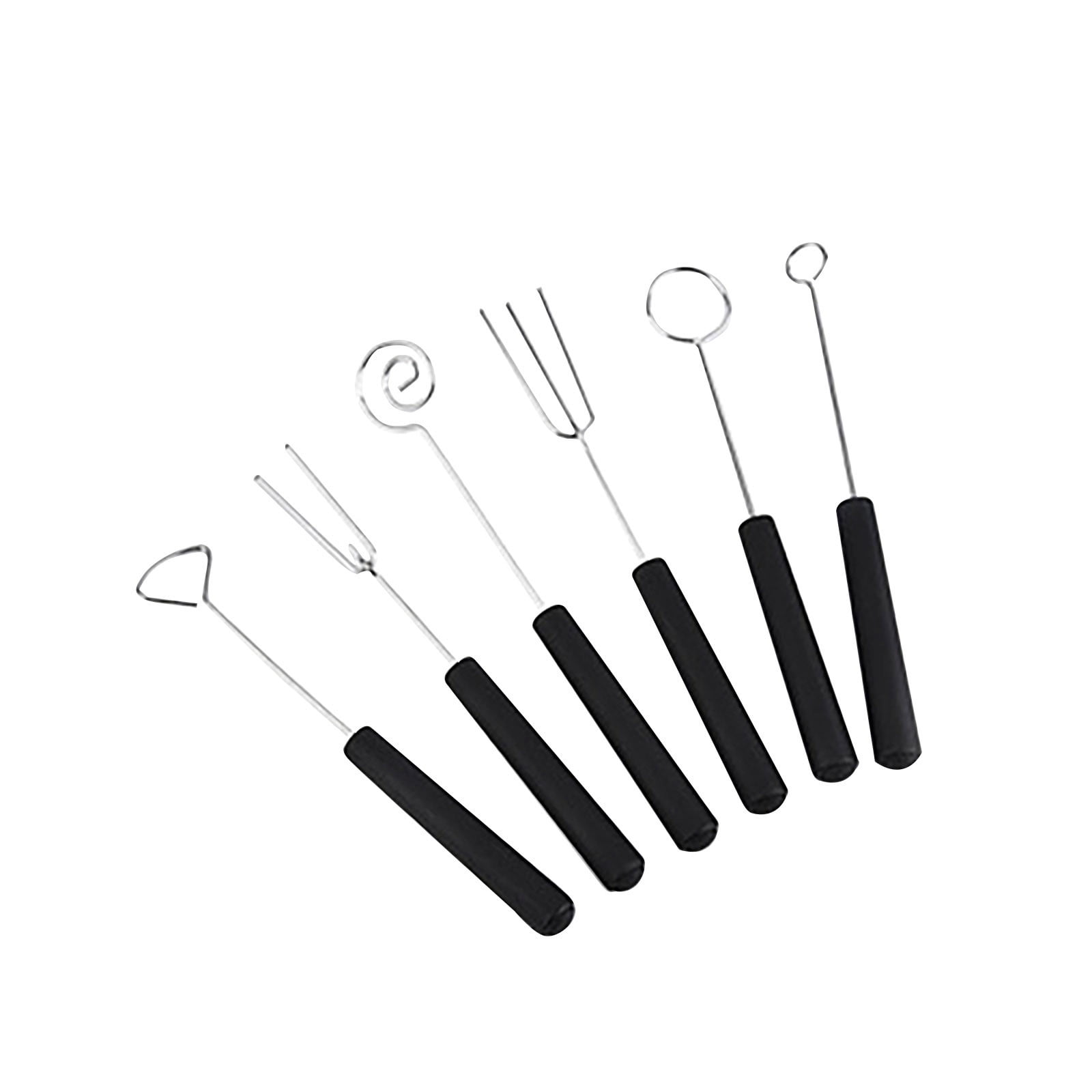 Stainless Steel Chocolate Fork Set, 6-piece Cheese Hotpot Forks for ...