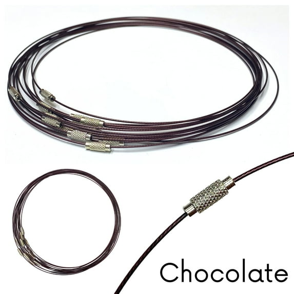 Stainless Steel Choker Necklace Chains - 12 Pack of Jewelry Making Necklace Cords