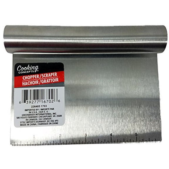 Stainless Steel Chopper / Scraper with Inch Markings