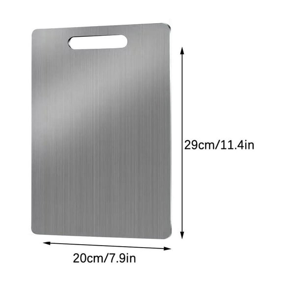 Stainless Steel Chopping Board, Versatile Kitchen Cutting Board, Sleek Modern Style, Durable Food Prep Surface, Kitchen Prep Tool, Vegetable Cutting Board, Meat Chopping Surface, Food-grade