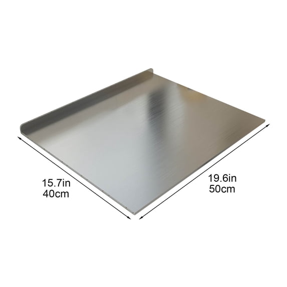 Stainless Steel Chopping Board for Kitchen Food Prep Dough Kneading and Rolling Non-Slip Large Cutting Board with Heat-Resistant Surface 1 Count