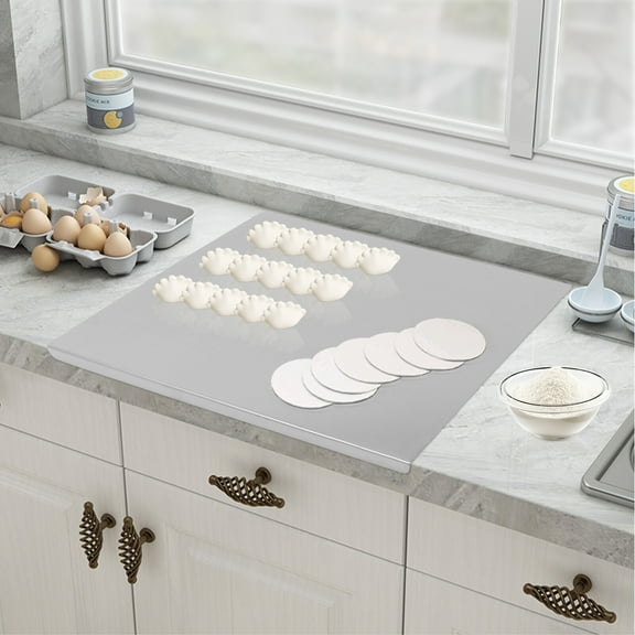 Stainless Steel Chopping Cutting Board Counter Top Protector w/ Front Overhang