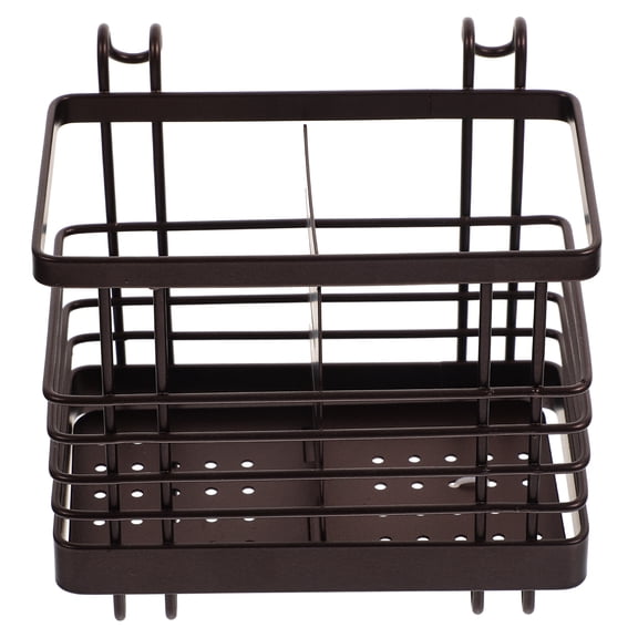 TABLZONE Iron Kitchen Utensil Rack with Drain Holes for Home, Coffee Station Organizer, Storage Solution