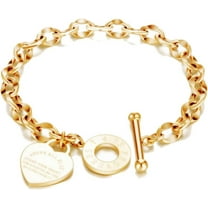 Stainless Steel Christian Cross Bible Verse Proverbs 4:23 Link Bracelet