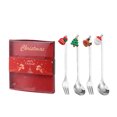 thumbnail image 1 of Stainless Steel Christmas Themed Spoon and Fork Set Festive Dining Utensils with Decorative Designs for Holiday Meals Parties and Gift Giving, 1 of 6