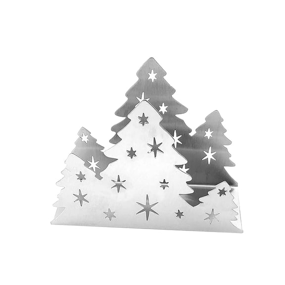 Stainless Steel Christmas Tree Shaped Napkin Holder Creative for Kitchen Home Western Restaurant Tabletop Decor