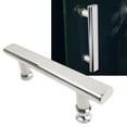 thumbnail image 1 of Stainless Steel Chrome Shower Door Handle For Glass Doors 225Mm Length Easy Replacement Fits 6Mm Hole With 145Mm Hole Centers, 1 of 9