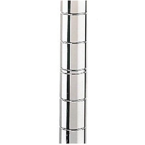 Stainless Steel Chrome Wire Shelving Posts Set of 4 Adjustable Poles (54") Heavy Duty, Commercial Grade for Wire Racks & Storage Shelving Units