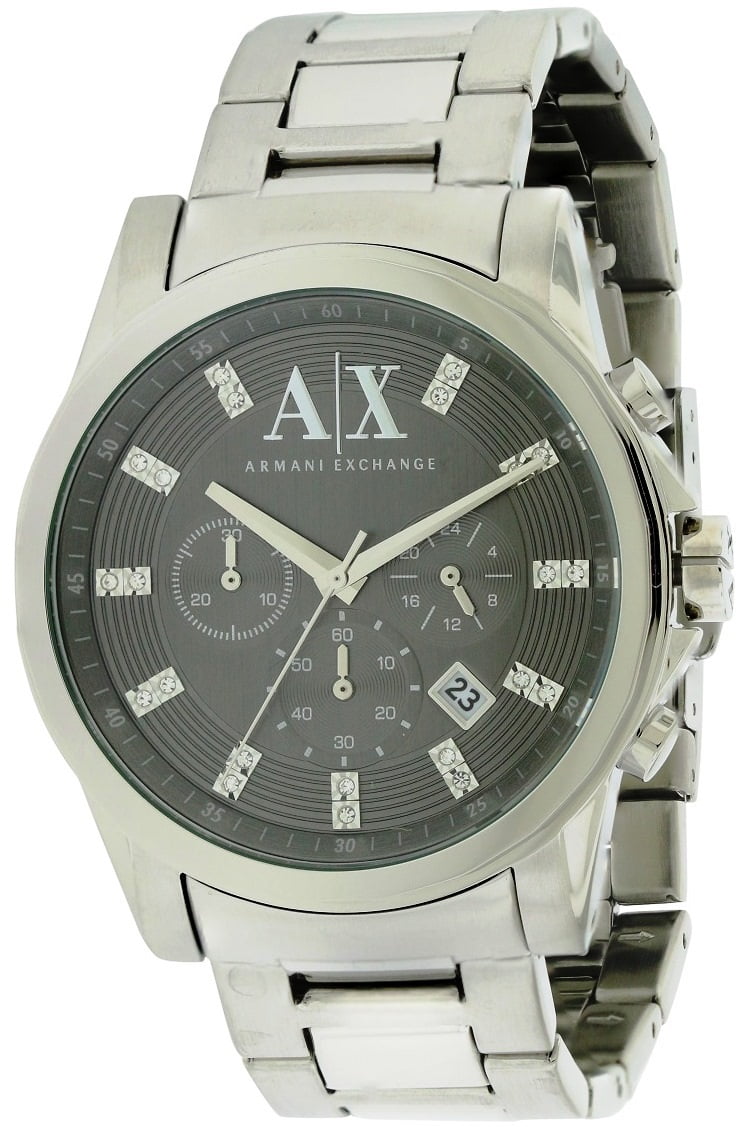 Stainless Steel Chronograph Mens Watch AX2092