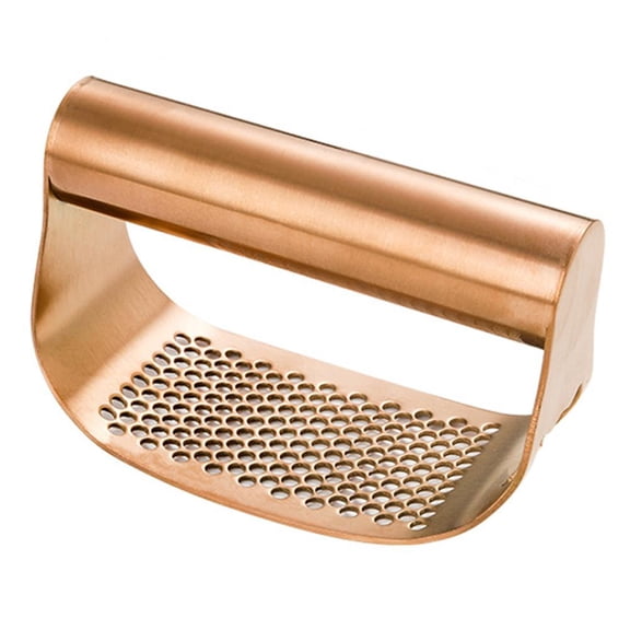 Stainless Steel Circular Garlic Press And Herb Grinder For Efficient Cooking