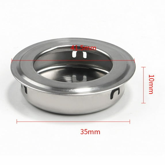 Stainless Steel Circular Recessed Sliding Door Handles Set Round Flush Finger
