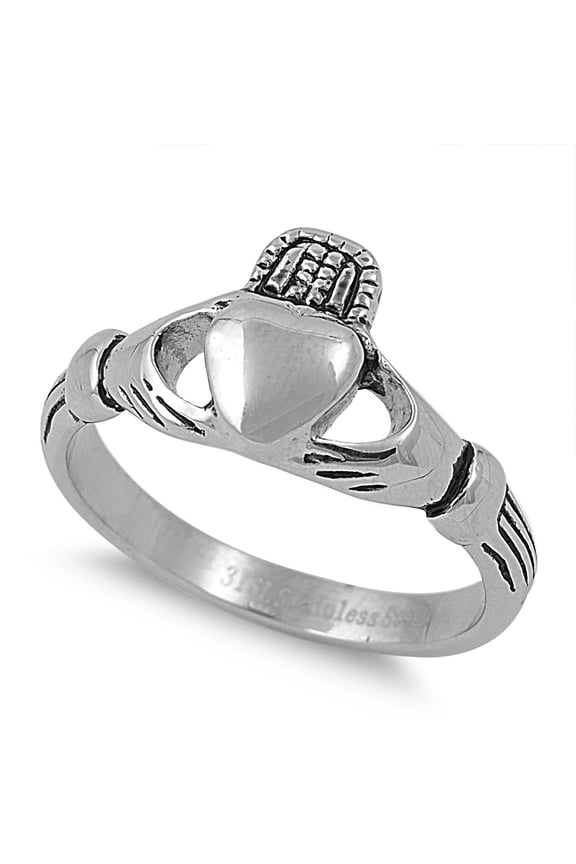 Stainless Steel Claddagh Ring