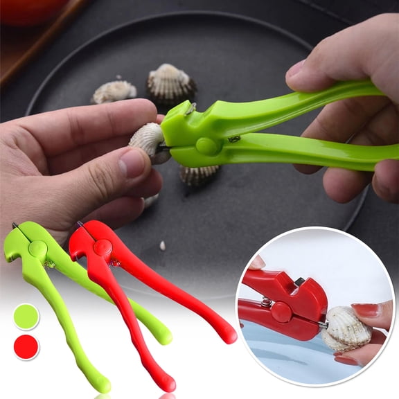 Stainless Steel Clamshell Pliers and Multifunctional Bottle Opener Manual Seafood Cracker Tool for Shellfish Opening and Beverage Cap Removal Kitchen Gadget Home Tool