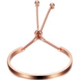 thumbnail image 1 of Stainless Steel Classic Plain Adjustable Size Cuff Style Bangle Bracelet, 1 of 4