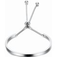 thumbnail image 1 of Stainless Steel Classic Plain Adjustable Size Cuff Style Bangle Bracelet, 1 of 4