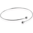thumbnail image 1 of Stainless Steel Classic Simple Plain Open Cuff Stackable Bangle Bracelet, 1 of 6