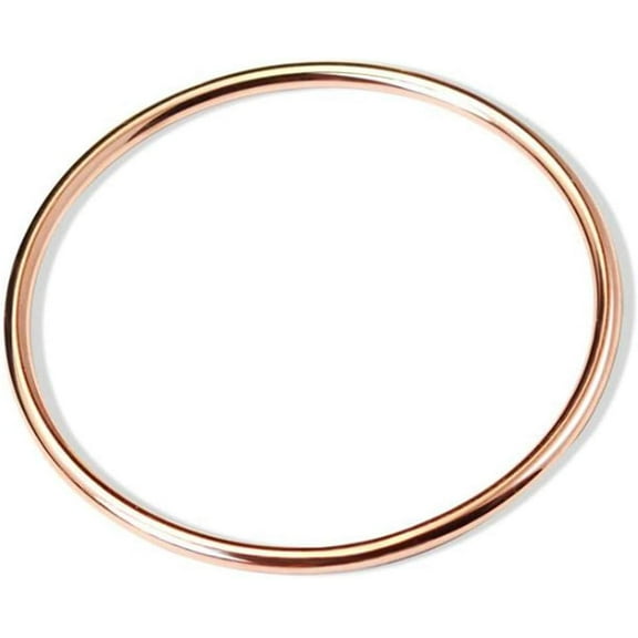 Stainless Steel Classical Simple Plain Polished Round Circle Bangle Bracelet