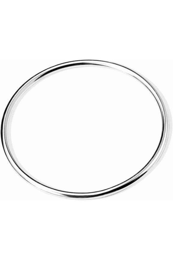 Stainless Steel Classical Simple Plain Polished Round Circle Bangle Bracelet