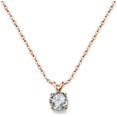 thumbnail image 1 of Stainless Steel Classical Simple Plain Solitaire Style Collar Charm Necklace, 1 of 4