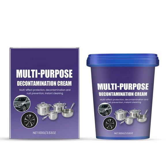 Stainless Steel Cleaner Paste, Deep Cleaning & Deoxidizing Paste for Kitchen Appliances, Multi-Purpose Stainless Steel Cleaner, for Gas Stoves, Range Hoods & Sinks, Easy Rinse, Stainless Steel Cleaner