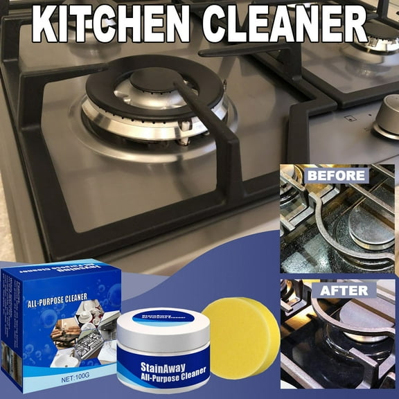 Stainless Steel Cleaner Wax Paste - 3-in-1 Metal Polish & Protective Coating for Kitchen Appliances, Removes Grease, Stains & Rust, 8oz Jar