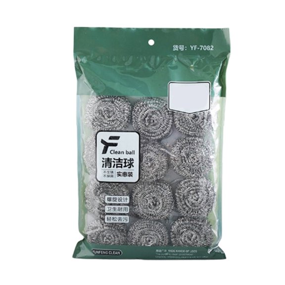 Stainless Steel Cleaning Ball, Wires Balls Set of 12, Metal Sponge Brush for Kitchen Pot, Dishes, Ovens, Grills and Sinks