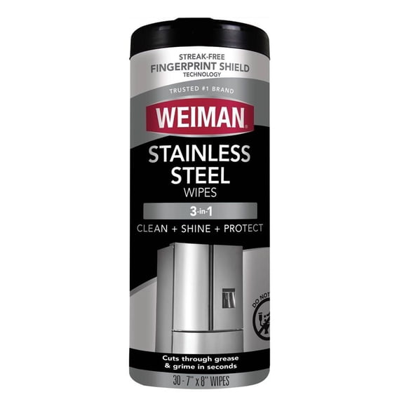 Stainless Steel Cleaning Wipes - 30ct