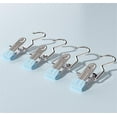 thumbnail image 1 of Stainless Steel Clip Hangers for Clothes, 20 Pack - Multi-Function 360° Rotating Pants Clips with Non-Slip Rubber Tips, Space-Saving Closet Organizers for Leggings, Jeans, Towels, 4.5 Inch, 1 of 1