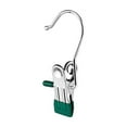 thumbnail image 1 of Stainless Steel Clip Hangers with Hooks, 360° Rotating Multifunctional Drying Clips for Pants Towels Hats, Non-Slip Rubber Grip, Space Saving Storage, 1 of 5