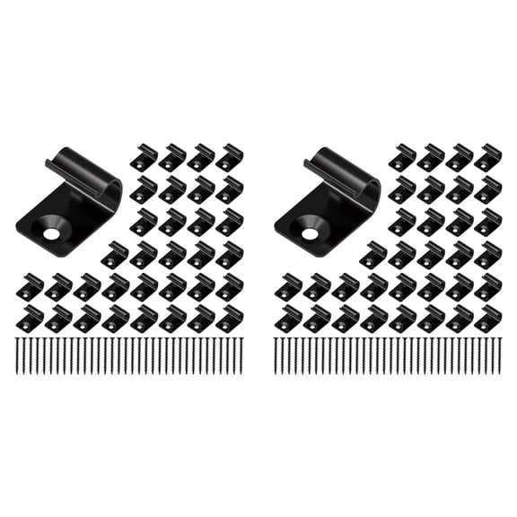 Stainless Steel  Clips Deck Clips Universal Decking Clips with Decking Screws for Composite Deck Boards 160 Pack
