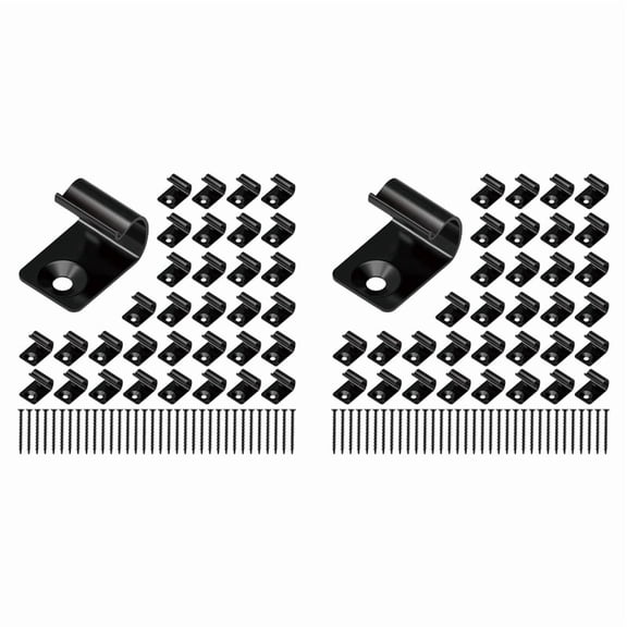 Stainless Steel Clips Deck Clips Universal Decking Clips with Decking Screws for Composite Deck Boards 160 Pack