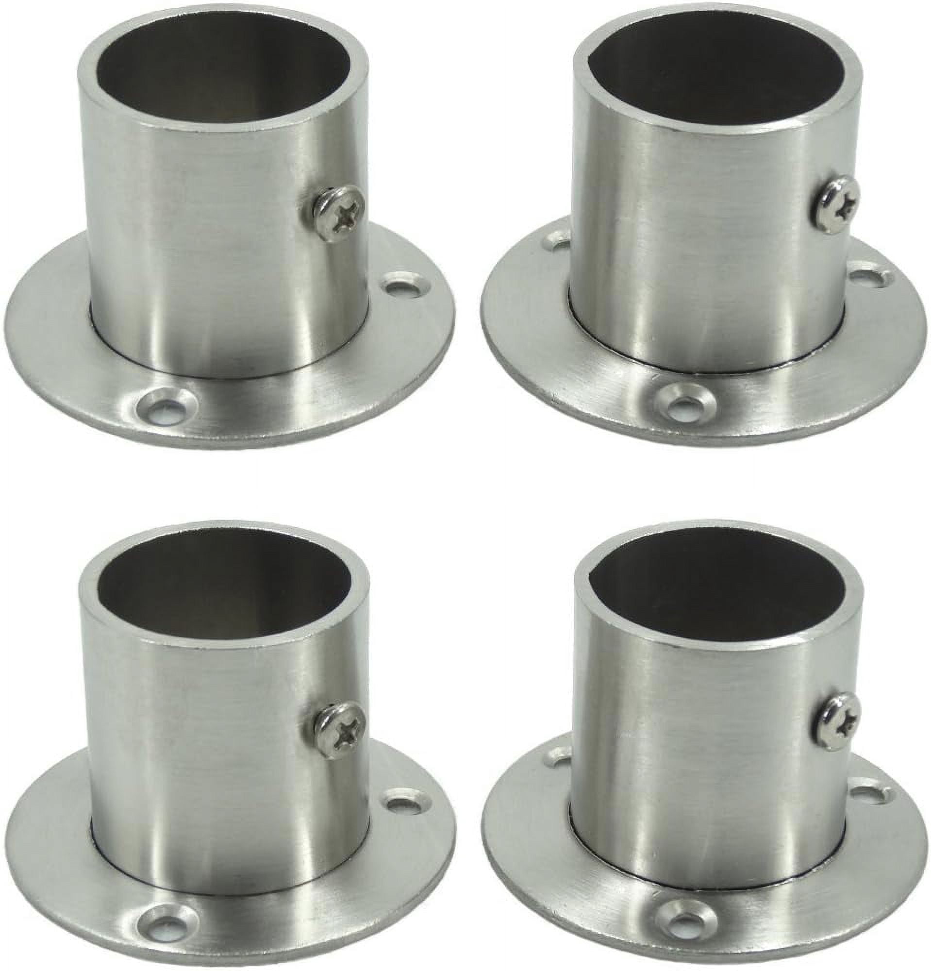 Stainless Steel Closet Closet Rod Brackets Socket End Support Brackets ...