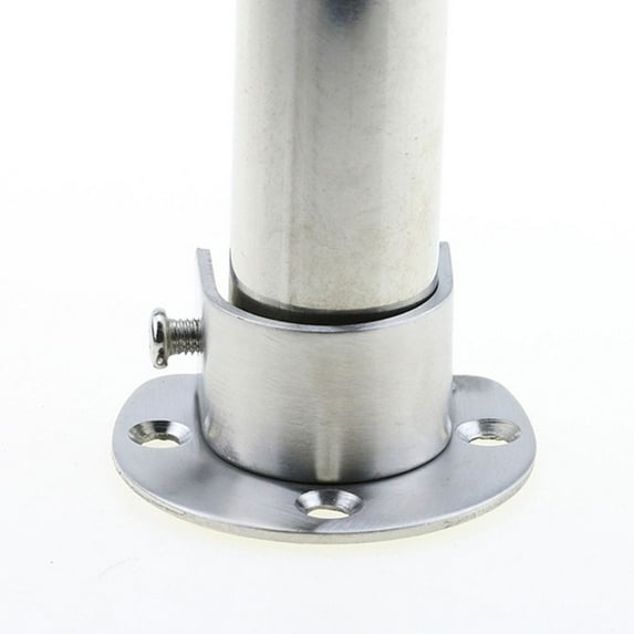 Stainless Steel Closet Rod Bracket, 0.86" Diameter Support Bracket for Closet Rod & Tension Poles, Wall Mount, 4 Pcs, Heavy Duty Curtain Rod Holder