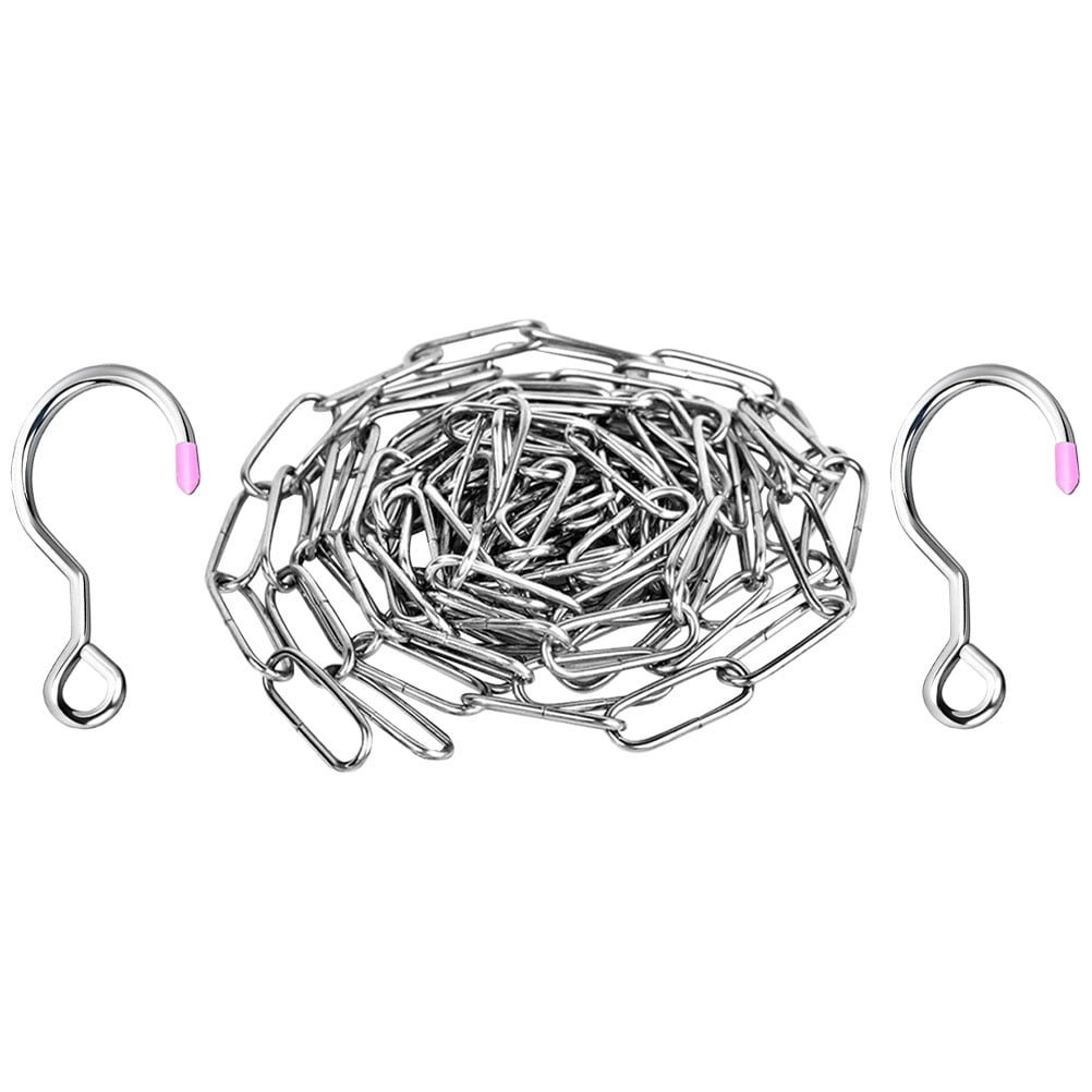 Stainless Steel Clothes Chain Drying Holder Anti Coat Hangers Wind